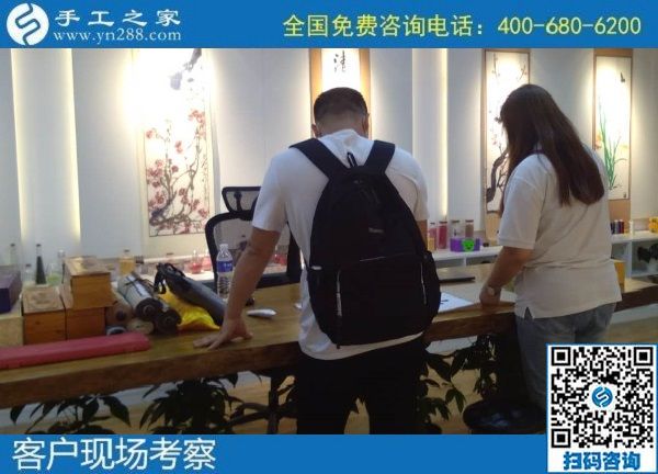 7月3日，58同城手工活外發(fā)加工，找到可以拿回家做的手工活選勵志珠珠繡。手工之家接待考察合作加工客戶剪影