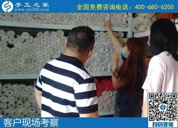 7月12日，代理手工活加工項目，做外發(fā)手工活，要掙錢就要注意這幾點。手工之家接待考察加工客戶剪影