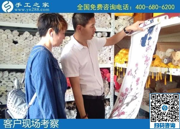 8月8日，可以在家做的手工活，拿回家做的手工活，選擇這個收益有保障的珠繡手工就對了。手工之家接待考察加工客戶剪影