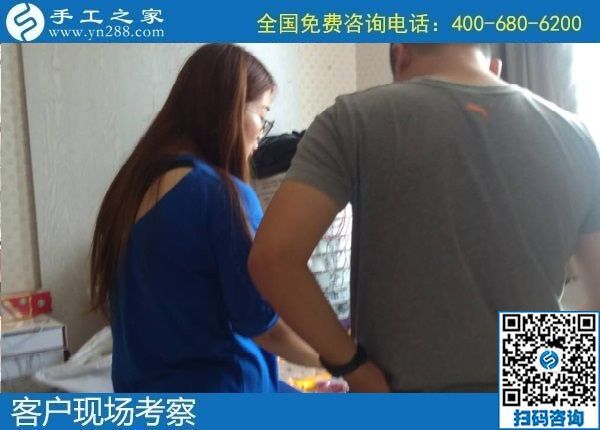 8月8日，可以在家做的手工活，拿回家做的手工活，選擇這個收益有保障的珠繡手工就對了。手工之家接待考察加工客戶剪影