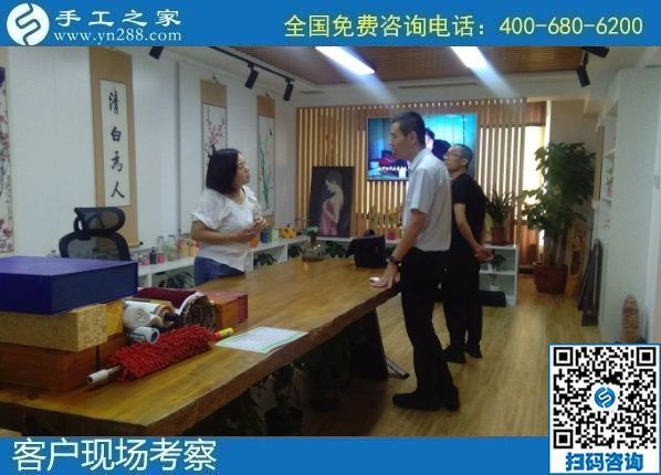 8月11日，可以帶回家的手工活外發(fā)加工項(xiàng)目，你我他都能做，手工之家接待考察加工客戶剪影