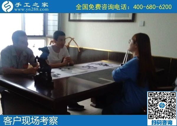 8月19日，手工活外發(fā)加工與珠繡個(gè)性化定制之間是這樣的關(guān)系，手工之家接待考察合作加工客戶剪影