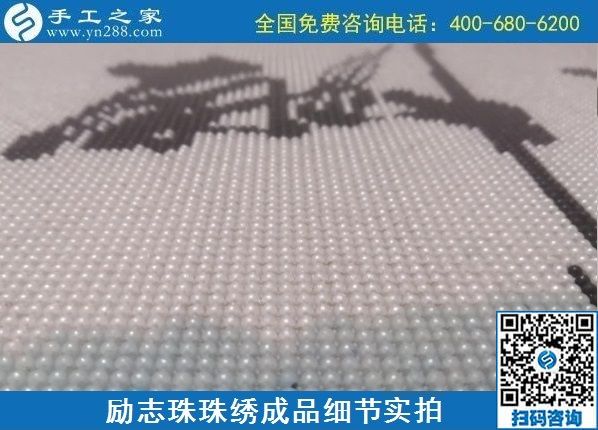 8月24日，純手工活外發(fā)加工項目，這個手工企業(yè)有可以寄到家做的手工活，勵志珠珠繡成品實拍