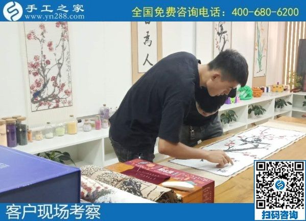 9月1日，純手工活外發(fā)加工項目，來這里，放心把手工活拿回家做，手工之家接待考察加工客戶剪影