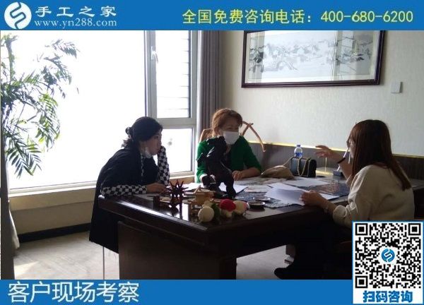 10月3日，手工活外發(fā)回收，這個可以寄到家做的手工活讓人安心在家掙錢，手工之家接待考察合作加工客戶剪影