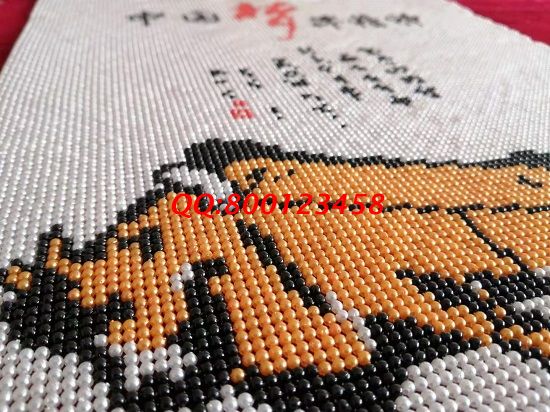 1月14日，手工活外發(fā)，找拿回家做的手工活要正規(guī)手工活加工項(xiàng)目，勵(lì)志珠珠繡成品細(xì)節(jié)實(shí)拍