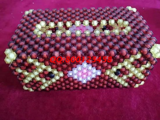 6月3日，可以寄到家做的手工活，拿回家做的手工活，這個十多年的手工企業(yè)加工銷售一條龍，圖為勵志珠珠繡串珠純手工產(chǎn)品（紙抽盒）實拍