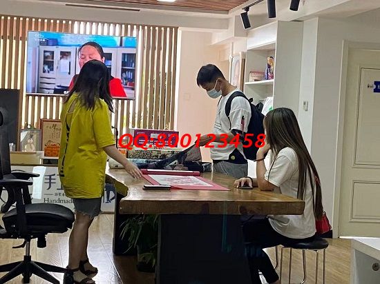 6月22日，看中這些，想在家做手工活的人選擇珠繡手工活外發(fā)加工項目，放心居家掙錢，手工之家接待考察加工合作客戶剪影