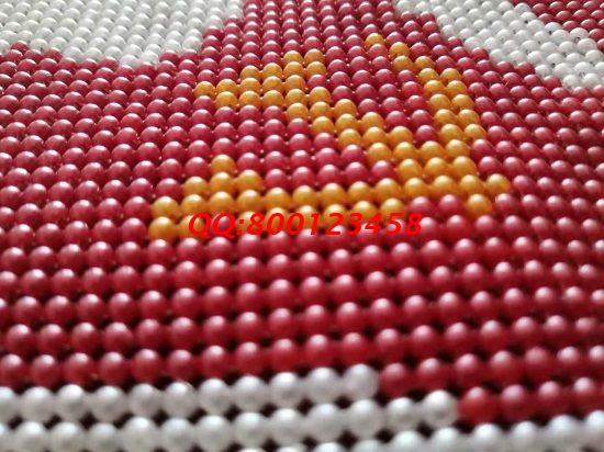 7月4日，正規(guī)手工活外發(fā)加工項目，拿回家做的手工活，手工之家的珠繡外發(fā)手工活可以這樣合作，圖為勵志珠珠繡成品細節(jié)實拍