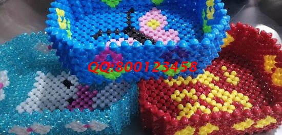 8月4日，可以帶回家做的手工活，手工活代理加工項目就選有責任的手工之家，圖為勵志珠珠繡串珠手工產品（一款收納盒）實拍