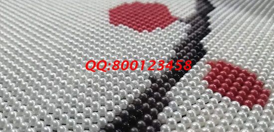 8月5日，做手工活掙錢沒有訣竅，找正規(guī)企業(yè)，做適合的外發(fā)手工活，還要不斷努力，圖為勵志珠珠繡成品細節(jié)實拍