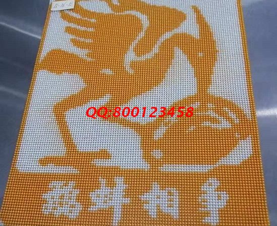 9月1日，我能做手工之家的珠繡正規(guī)供料的手工活嗎？答案是只要這樣就可以！圖為勵志珠珠繡成品細節(jié)實拍