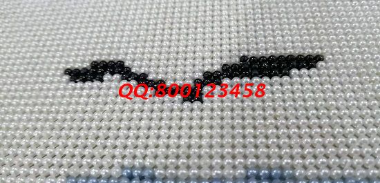 11月25日，想做手工之家的珠繡手工活代理加工項目，這個可以在家做的手工活很滿意，每次會領多少加工材料？圖為勵志珠珠繡成品細節(jié)實拍