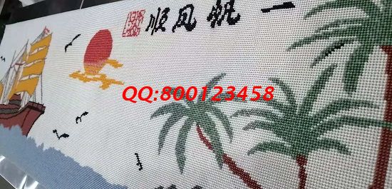 11月25日，想做手工之家的珠繡手工活代理加工項目，這個可以在家做的手工活很滿意，每次會領多少加工材料？圖為勵志珠珠繡成品細節(jié)實拍