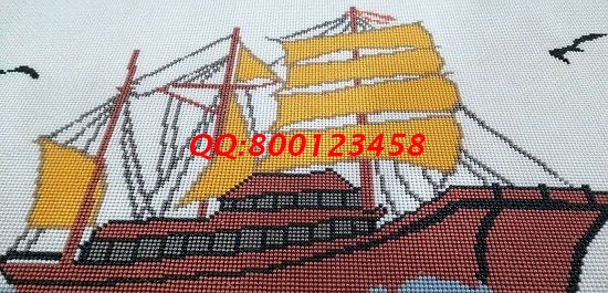 11月25日，想做手工之家的珠繡手工活代理加工項目，這個可以在家做的手工活很滿意，每次會領多少加工材料？圖為勵志珠珠繡成品細節(jié)實拍