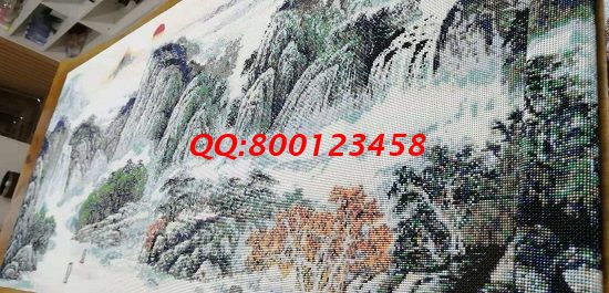 11月15日，找拿回家做的手工活，想做手工活掙錢，就業(yè)還是創(chuàng)業(yè)都可以選這個企業(yè)，圖為勵志珠珠繡成品細節(jié)實拍