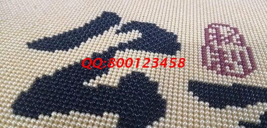 12月9日，可以寄到家做的手工活，正規(guī)的珠繡手工活外發(fā)加工項目讓人放心，圖為勵志珠珠繡定制產(chǎn)品細節(jié)實拍(圖2)