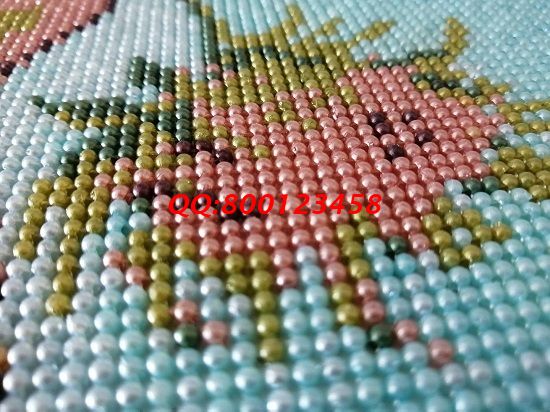 1月22日，可以帶回家做的手工活，手工之家的珠繡外發(fā)手工活是拿回家做的手工活，圖為勵志珠珠繡成品細節(jié)實拍