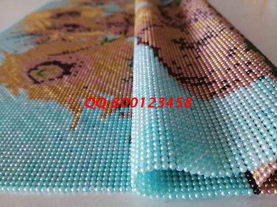 1月22日，可以帶回家做的手工活，手工之家的珠繡外發(fā)手工活是拿回家做的手工活，圖為勵志珠珠繡成品細節(jié)實拍