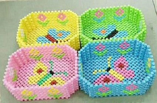 3月16日，代加工手工活，耐心點(diǎn)，你我都能做好手工之家的珠繡串珠外發(fā)手工活，圖為勵志珠珠繡串珠成品（果盤）實(shí)拍