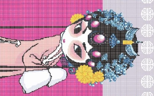 3月31日，手工工藝品DIY深受年輕人的喜歡，可以寄到家做的手工活，為什么很多人要開手工工作室，圖為勵志珠平面珠繡定制手工產(chǎn)品及圖紙剪影