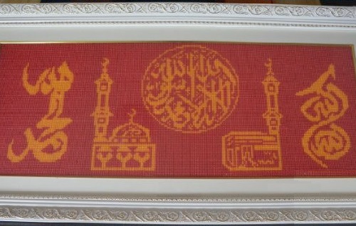 6月21日，拿回家做的手工活，在家做手工活掙錢，都說手工之家的外發(fā)手工活好的原因找到了，圖為勵(lì)志珠珠繡手工產(chǎn)品剪影