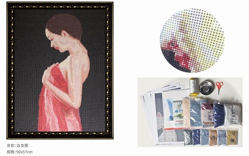 6月30日，手工活兼職，找附近手工活拿回家做，手工之家的珠繡串珠手工成品銷售市場(chǎng)開(kāi)拓常抓不懈，圖為勵(lì)志珠珠繡串珠手工產(chǎn)品剪影