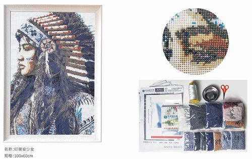 6月30日，手工活兼職，找附近手工活拿回家做，手工之家的珠繡串珠手工成品銷售市場(chǎng)開(kāi)拓常抓不懈，圖為勵(lì)志珠珠繡串珠手工產(chǎn)品剪影