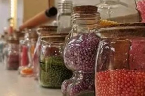 10月30日，手工項目拿回家做，正規(guī)廠家的手工，在手工之家就知道為什么大家喜歡這里，圖為勵志珠珠繡串珠手工材料剪影