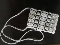 4月24日，可以寄到家做的手工活，手工活兼職，手工活外發(fā)加工企業(yè)手工之家的服務，合作前后都好，圖為勵志珠珠繡串珠手工珠包產(chǎn)品剪影