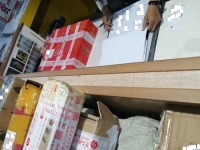 9月22日，純手工活外發(fā)加工項目，手工活兼職，選擇手工之家的加工人員了解的途徑有些不同，圖為成品倉庫今日待檢手工產(chǎn)品剪影