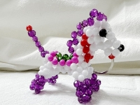 1月2日，拿回家做的手工項(xiàng)目，居家靈活就業(yè)的串珠手工副業(yè)，手工之家的手工項(xiàng)目已經(jīng)十多年了，圖為勵(lì)志珠珠繡串珠手工產(chǎn)品剪影