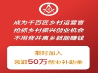 做鄉(xiāng)村運營官，領50萬創(chuàng)業(yè)補助金