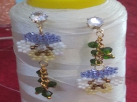 12月1日，靠譜手工兼職平臺，在家兼職平臺正規(guī)的日結(jié)手工有沒有，在家手工掙錢，開飾品加工廠，手工之家與合作人員相互成就、精誠合作，圖為串珠米珠繡手工產(chǎn)品剪影