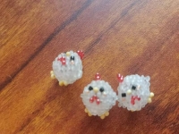 米珠繡串珠純手工產(chǎn)品鑒賞，萌小雞精靈