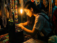 10萬(wàn)補(bǔ)貼手工飾品擺攤，學(xué)會(huì)春節(jié)假期搞錢秘籍，8天收入超過(guò)半年