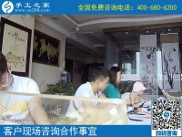 7月16日，正規(guī)的手工活外包，手工加工回收項(xiàng)目，手工之家接待考察加工客戶剪影