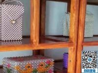 成品高大上的勵志珠珠繡，外發(fā)手工活的材料一樣干凈環(huán)保