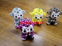 5月15日，正規(guī)供料的手工活，拿回家做的手工活不受外在天氣等條件的影響，勵志珠珠繡串珠小飾品實拍