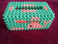 6月3日，可以寄到家做的手工活，拿回家做的手工活，這個十多年的手工企業(yè)加工銷售一條龍，圖為勵志珠珠繡串珠純手工產(chǎn)品（紙抽盒）實拍