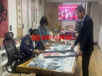 9月24日，在家做什么手工活放心，這個手工活外發(fā)加工企業(yè)的珠繡手工是個好選擇，圖為手工之家接待考察合作加工客戶剪影