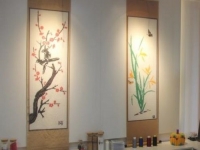 梅蘭竹菊主題珠繡，藝術(shù)內(nèi)核，手工制作，既裝扮生活又帶來(lái)財(cái)富